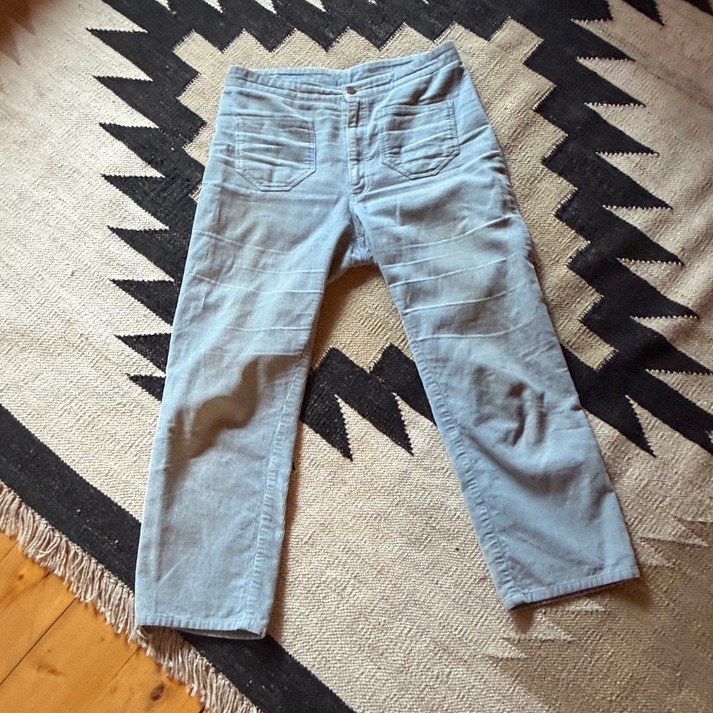 Lykke Wullf Powder Blue Corduroy Ranch Pants - Picture 4 of 5
